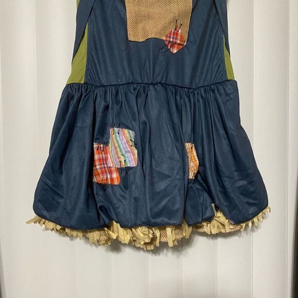 Amscan Sultry Scarecrow blue/green with overalls Halloween costumes, includes br - Picture 3 of 10